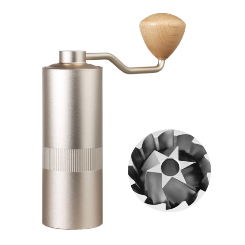 Moulin à café à manivelle amélioré, moulin à café à verser, moulin à café portatif à manivelle, moulin CNC, moulin à café à manivelle en acier