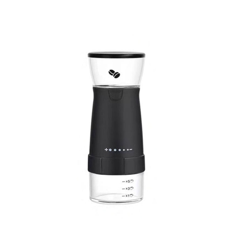 Tout nouveau moulin à café Accessoire de cuisine portatif Petit moulin automatique USB Cafetière électrique, moulin à grains - Noir