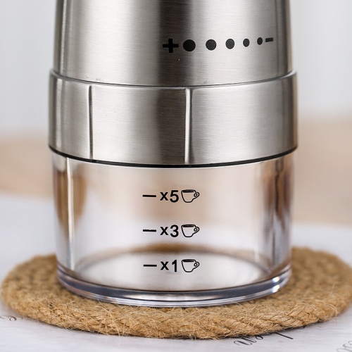 Tout nouveau moulin à café Accessoire de cuisine portatif Petit moulin automatique USB Cafetière électrique, moulin à grains - Noir