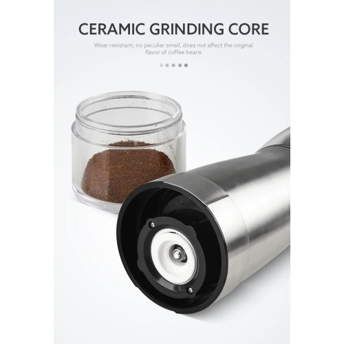 Tout nouveau moulin à café Accessoire de cuisine portatif Petit moulin automatique USB Cafetière électrique, moulin à grains - Noir