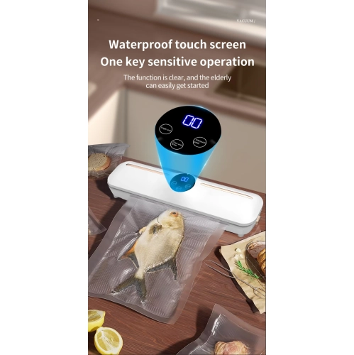 Scelleuse sous vide automatique Machine d'emballage alimentaire Petite maison Appareil d'emballage portatif pour la conservation des aliments -
