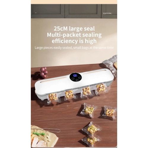 Scelleuse sous vide automatique Machine d'emballage alimentaire Petite maison Appareil d'emballage portatif pour la conservation des aliments -