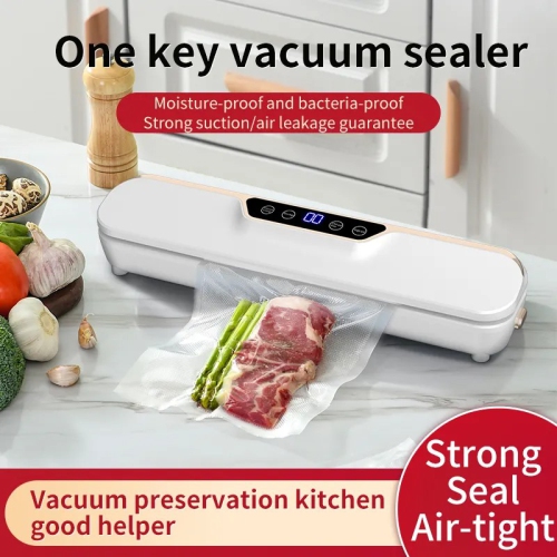 Automatic Vacuum Sealer Food Packaging Machine Small Home Food Preservation Portable Sealer - HB-501 [Blue] Vacuum Laminator - US Plug