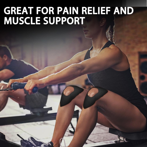 20 morceaux de ruban kinésiologique pour genoux, Ruban élastique étanche pour soulager la douleur au genou