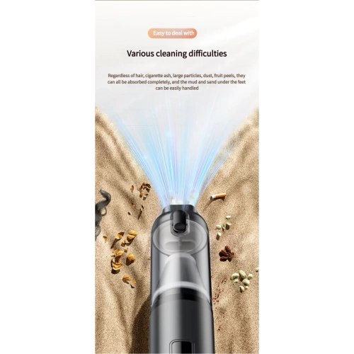 Dust removal wireless car vacuum cleaner blowing and suction all-in-one handheld desktop vacuum cleaner small mini rechargeable straight handle
