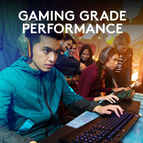 Clavier de jeu avec fil G213 Prodigy de Logitech, touches rétroéclairées RVB LIGHTSYNC, touches antidéversement personnalisables, touches multimédias