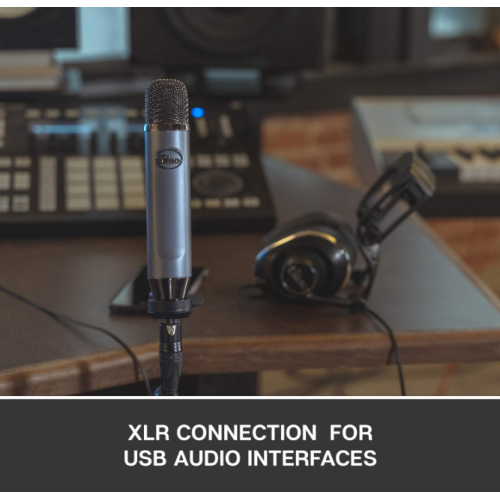 Logitech – Microphone à condensateur XLR Blue Ember pour studio, enregistrement, baladoémissions, microphone de diffusion