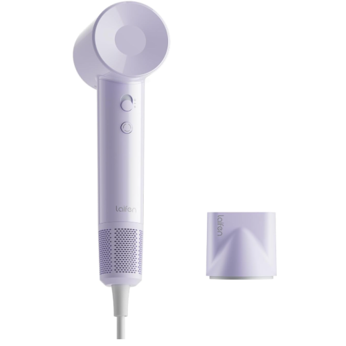 Laifen Hair Dryer SE Lite, Blow Dryer with Nozzle for Curly Hair, 200M Ionic Hair Dryer with 105,000 RPM Low Noise Brushless Motor for High-Speed
