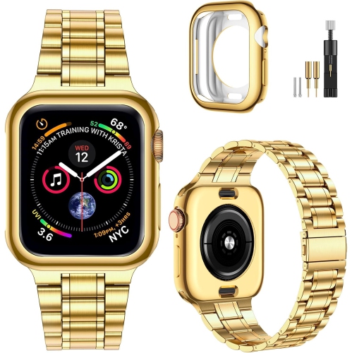 Solid Stainless Steel Band Compatible with Apple Watch 46mm Series 10, Metal Strap for iWatch Series 10 46mm Women and Men