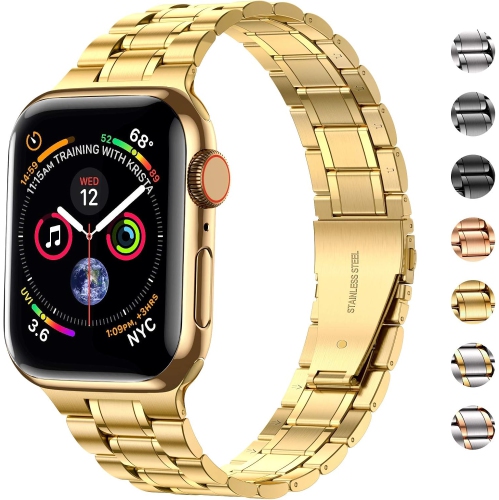 Solid Stainless Steel Band Compatible with Apple Watch 46mm Series 10, Metal Strap for iWatch Series 10 46mm Women and Men