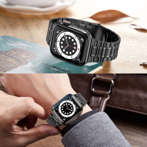 Solid Stainless Steel Band Compatible with Apple Watch 46mm Series 10, Metal Strap for iWatch Series 10 46mm Women and Men
