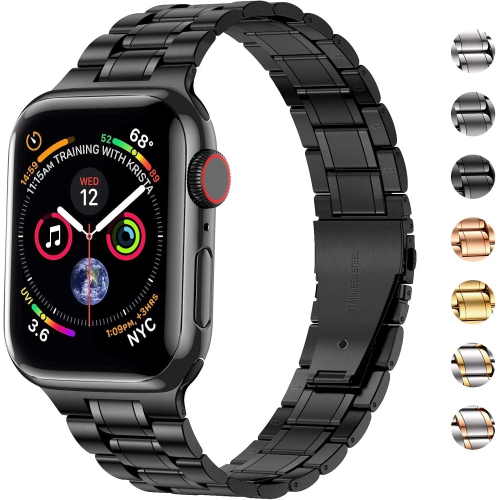 Solid Stainless Steel Band Compatible with Apple Watch 46mm Series 10, Metal Strap for iWatch Series 10 46mm Women and Men