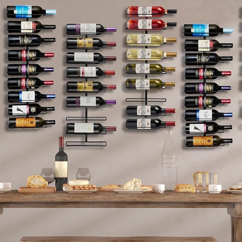 Sorbus Wall Mount Wine Rack - 27 Level Wine Rack Wall Mounted for Wine Bottles