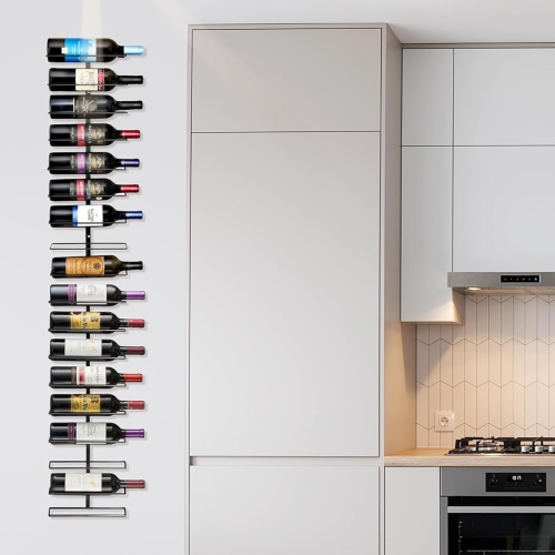 Sorbus Wall Mount Wine Rack - 27 Level Wine Rack Wall Mounted for Wine Bottles