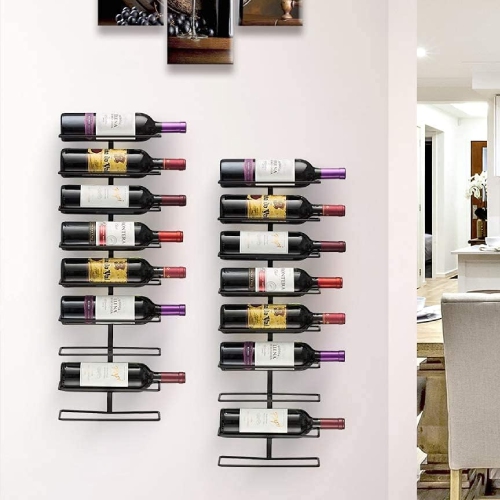 Sorbus Wall Mount Wine Rack - 27 Level Wine Rack Wall Mounted for Wine Bottles