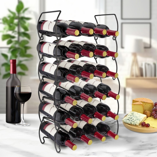 Sorbus 3-Tier Stackable Copper Wine Rack - Perfect for Bar, Wine Cellar, Basement, Cabinet, Pantry, etc