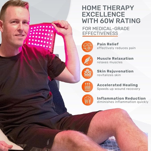 LOOKEE® HealGlow™ Pro Medical Infrared & Red Light Therapy Belt | Programmable with 10 Therapy Modes | Proudly Canadian | 60W Rating LED Infrared