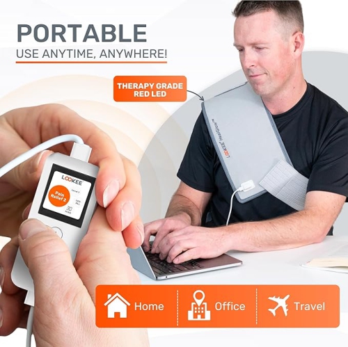 LOOKEE® HealGlow™ Pro Medical Infrared & Red Light Therapy Belt | Programmable with 10 Therapy Modes | Proudly Canadian | 60W Rating LED Infrared