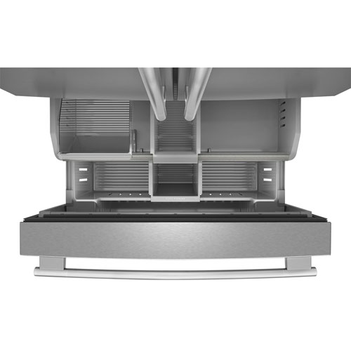 Kitchenaid 36" 30.5 Cu. Ft. French Door Refrigerator with Water Dispenser (KRFF336SPS) - PrintShield Stainless