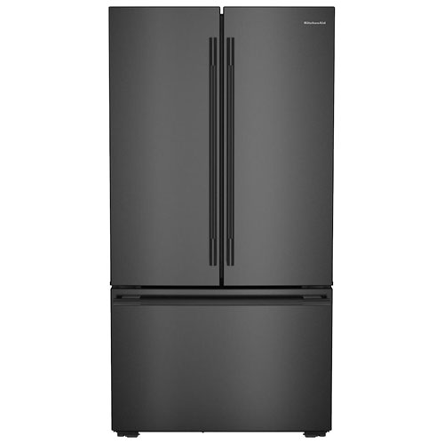 Kitchenaid 36" 24.3 Cu. Ft. French Door Refrigerator with Water Dispenser - Black Ore