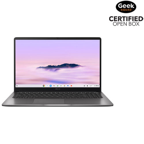 Open Box - ASUS Chromebook Plus CX15 15.6" Chromebook Laptop w/12 month of Google AI Pro -(Intel Core 3 N355/8GB RAM/128GB SSD)