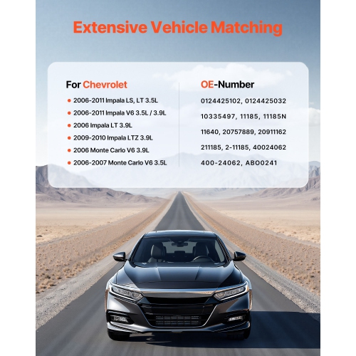 VEVOR 11185 Car Alternator, Fit for Chevrolet Impala LS, LT 3.5L 2006-2011, Impala LTZ 3.9L 2009-2010,Monte Carlo V6 2006-2007,Replacement Alternator