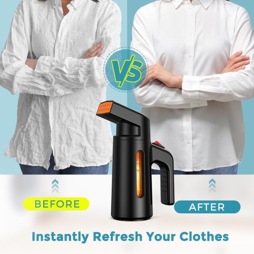 Défroisseur à vapeur portatif pour vêtements, défroisseur à vapeur portatif 700&nbsp;W avec réservoir d'eau 180&nbsp;ml, défroisseur à vapeur de