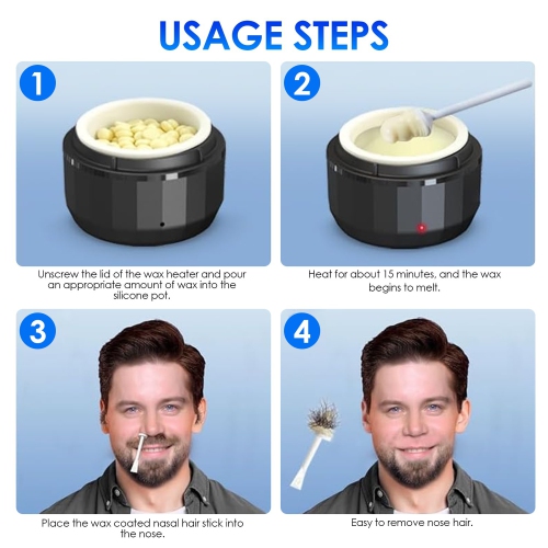 2pcs Mini Wax Warmer, Small Electric Wax Warmer Kit, Portable Wax Warmer for Face Body Eyebrows and Lips Hair Removal(Pink+Black)