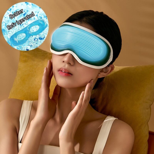 Eye Massager Vibration Electric Heating Cold Gel Eye Mask Massaje Relaxation Relieve Eyes Dark Circles Health Care Massage Saude