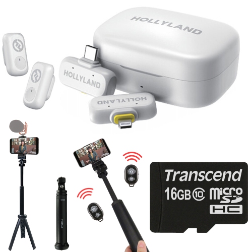 HOLLYLAND  Lark A1 Combo Mic System for Mobile Devices Content Creation Bundle