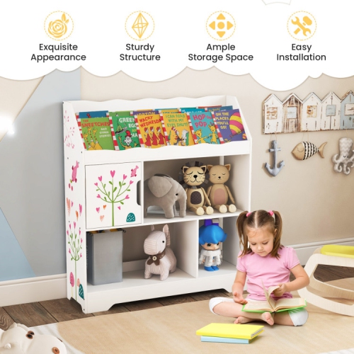 Rangement de jouets pour enfants avec étagère et armoire pour salle de jeu