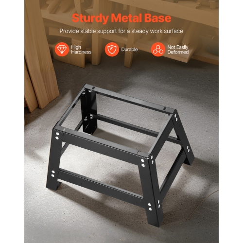 VEVOR 24 in x 15.7 in Benchtop Router Table, Bench Top Routing Table with Adjustable Fence, MDF Top, 2-1/2 in Dust Collection Port, Compatible with