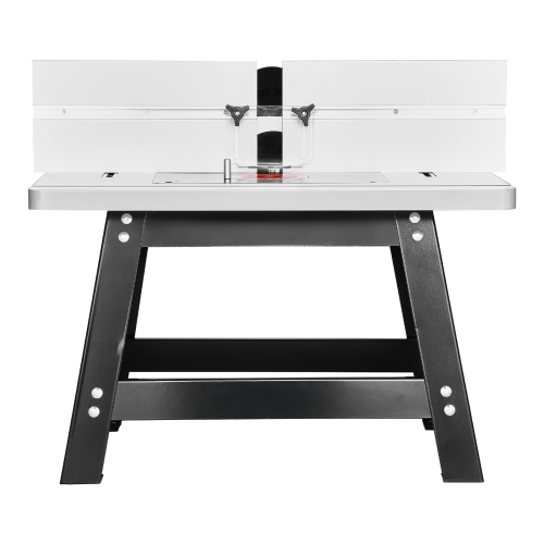 VEVOR 24 in x 15.7 in Benchtop Router Table, Bench Top Routing Table with Adjustable Fence, MDF Top, 2-1/2 in Dust Collection Port, Compatible with