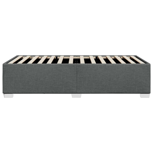 vidaXL Bed Frame without Mattress Dark Grey&nbsp;Twin Fabric
