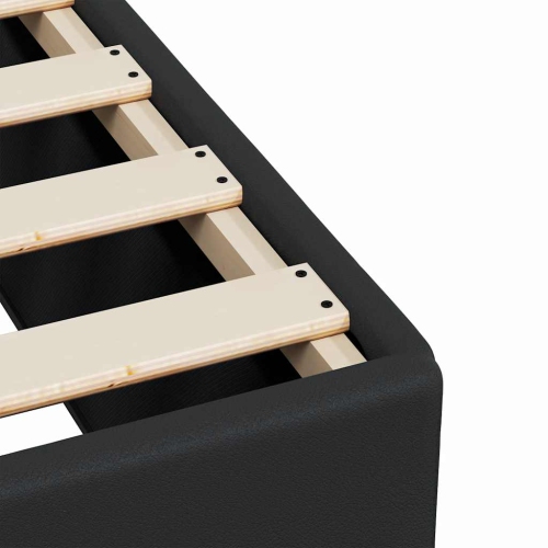 vidaXL Bed Frame without Mattress Black&nbsp;Full Faux Leather