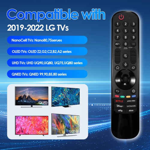 Replacement for LG TV Remote, for All 2016-2023 LG Remote Control for Smart TVs, AKB76045005 Remote Control for MR20/21/22/23 GA with Voice Function