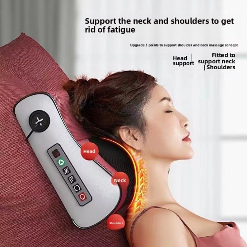 Back Massager with Heat,Massager Pillow,Deep Tissue Kneading,Massage Pillow for Back,Shoulders,Legs,Foot,Body Muscle Relief,Gift for Dad/Mom