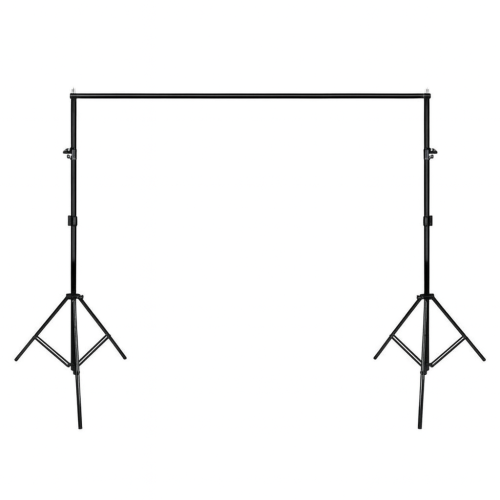 2 m Adjustable Photo Background Stand Kit, 11 lb Load, 3 Crossbars, Carry Bag