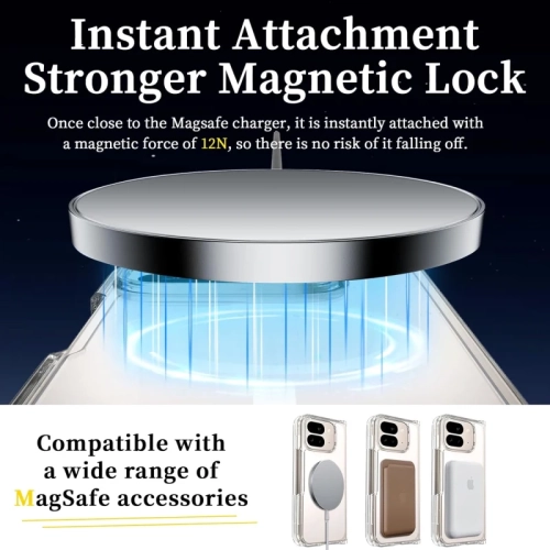 For Google Pixel 10 Pro Fold Case [MagSafe Compatible], Military-Grade Shockproof Slim Fit Clear Protective Hard PC Cover, Anti-Fingerprint, Durable