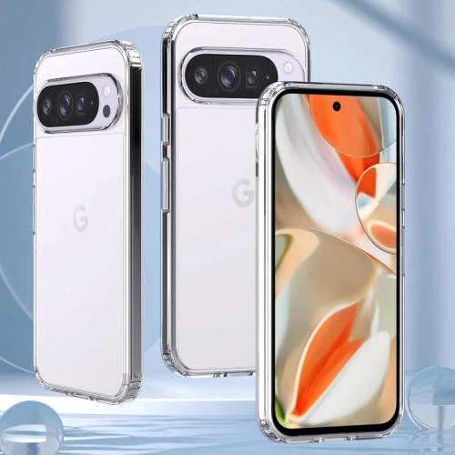 For Google Pixel 10 Pro XL 5G Clear Case with 2 Pack Tempered Glass Screen Protector, Anti-Yellowing, 9H Hardness, Military-Grade Protection,