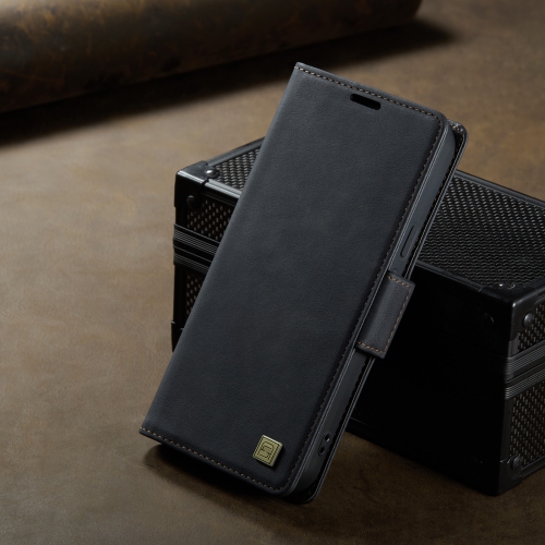 Étui portefeuille en cuir pour Pixel 9/9 Pro de Google - Étui à rabat pliable avec porte-carte de crédit et fermeture magnétique - Noir