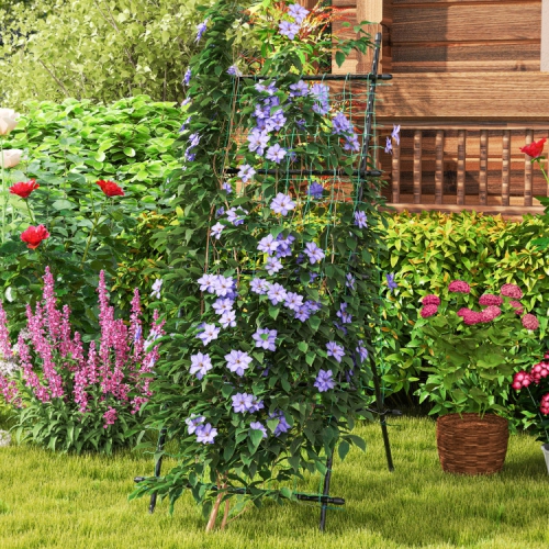 Heavy-Duty Garden Trellis with PE-Coated Frame – Ideal for Cucumbers & Vines
