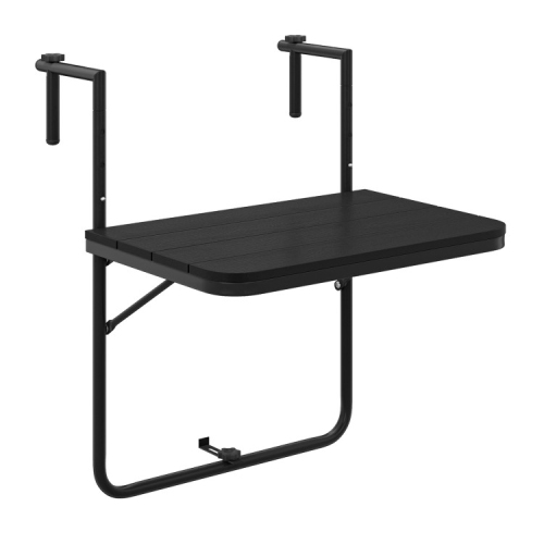 Folding Hanging Table with 3-Level Adjustable Height for Balcony or Patio