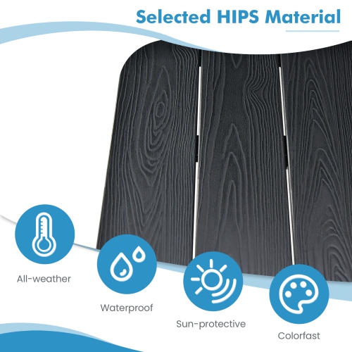 Folding Hanging Table with 3-Level Adjustable Height for Balcony or Patio