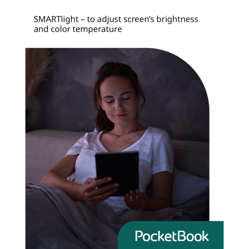 PocketBook InkPad Color 3 E-Book Reader | Enhanced 7.8'' Color Screen | Eye-Friendly E-Reader for Comics | SMARTlight | Audiobooks & Text-to-Speech |