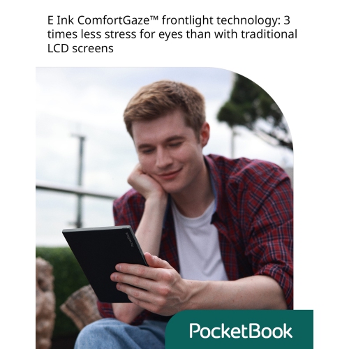 PocketBook InkPad Color 3 E-Book Reader | Enhanced 7.8'' Color Screen | Eye-Friendly E-Reader for Comics | SMARTlight | Audiobooks & Text-to-Speech |