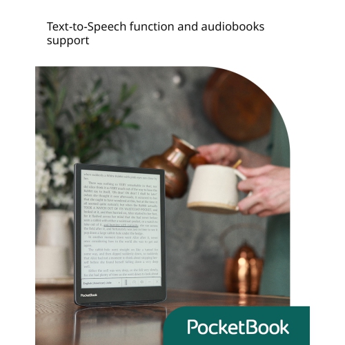 PocketBook InkPad Color 3 E-Book Reader | Enhanced 7.8'' Color Screen | Eye-Friendly E-Reader for Comics | SMARTlight | Audiobooks & Text-to-Speech |