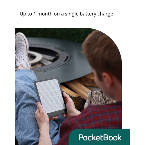 PocketBook InkPad Color 3 E-Book Reader | Enhanced 7.8'' Color Screen | Eye-Friendly E-Reader for Comics | SMARTlight | Audiobooks & Text-to-Speech |