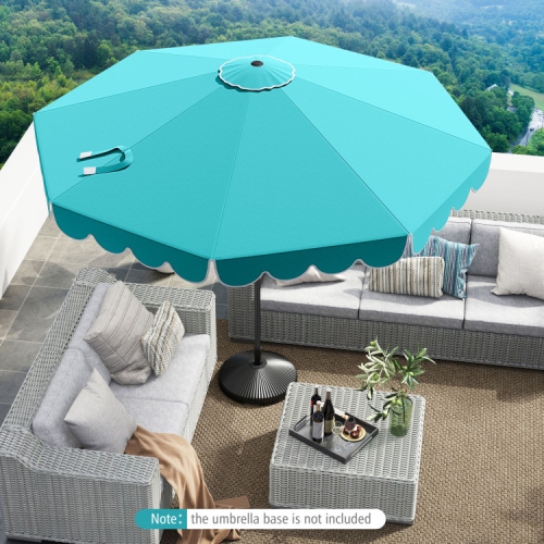 Patio Umbrella with Crank Lift and Adjustable Tilt for Outdoor Use