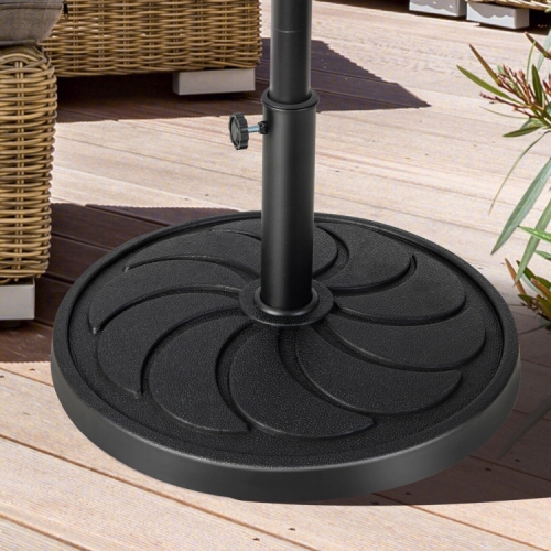 Base ronde pour parasol d'extérieur pour parasol de patio, de jardin ou de terrasse